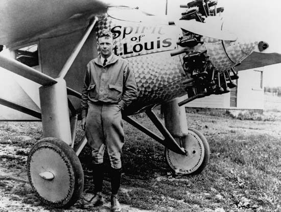 Charles Lindbergh visits Boise