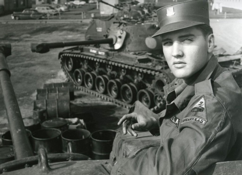 Elvis Presley drafted for the Army