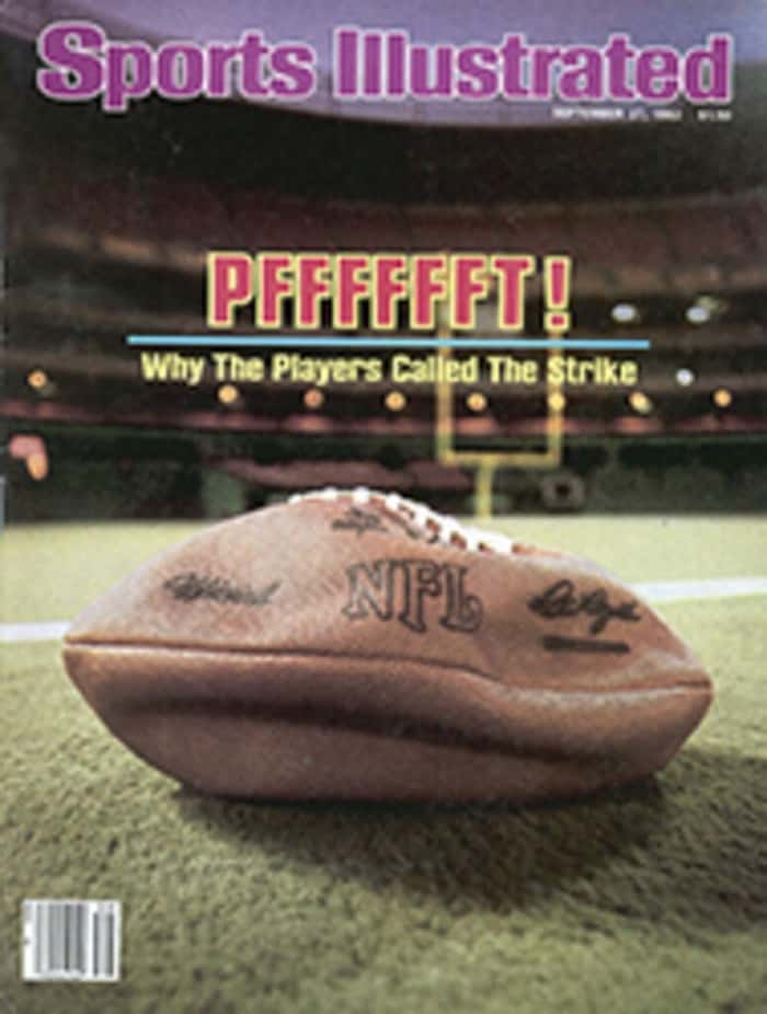 NFL players begin a 57 day strike