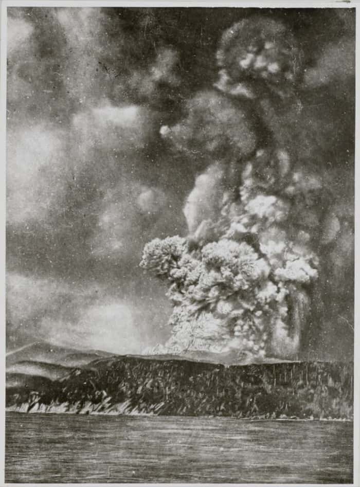 Krakatoa Volcano Erupts