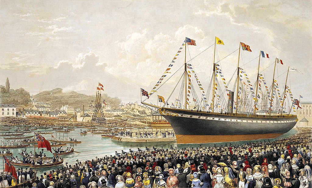 The Launch of The Steamship SS Great Britain