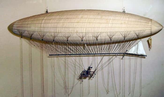 The First Powered Airship Takes Flight